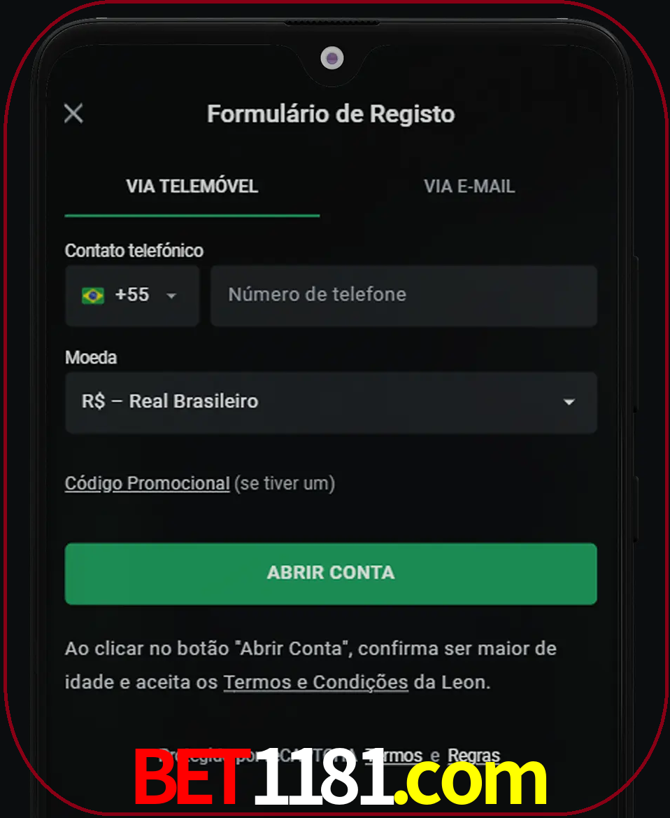 Abra o aplicativo e inicie o processo de registro.
