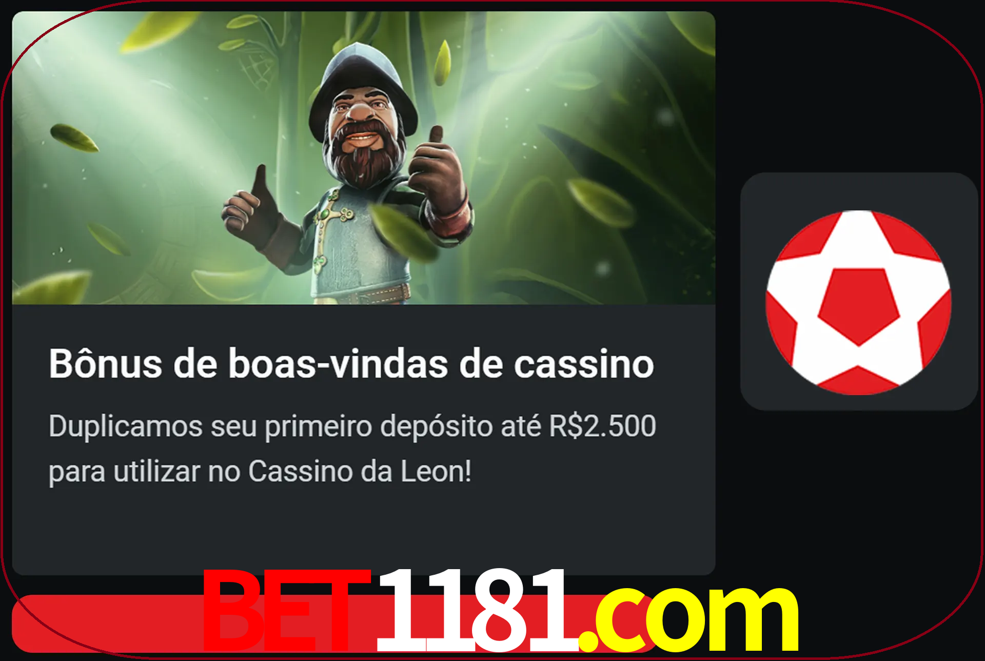 Receba seu dinheiro do bônus de boas-vindas após o primeiro depósito.